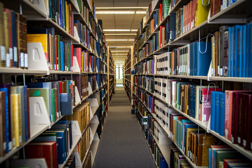 Image of Library Stacks at Fordham Walsh Library